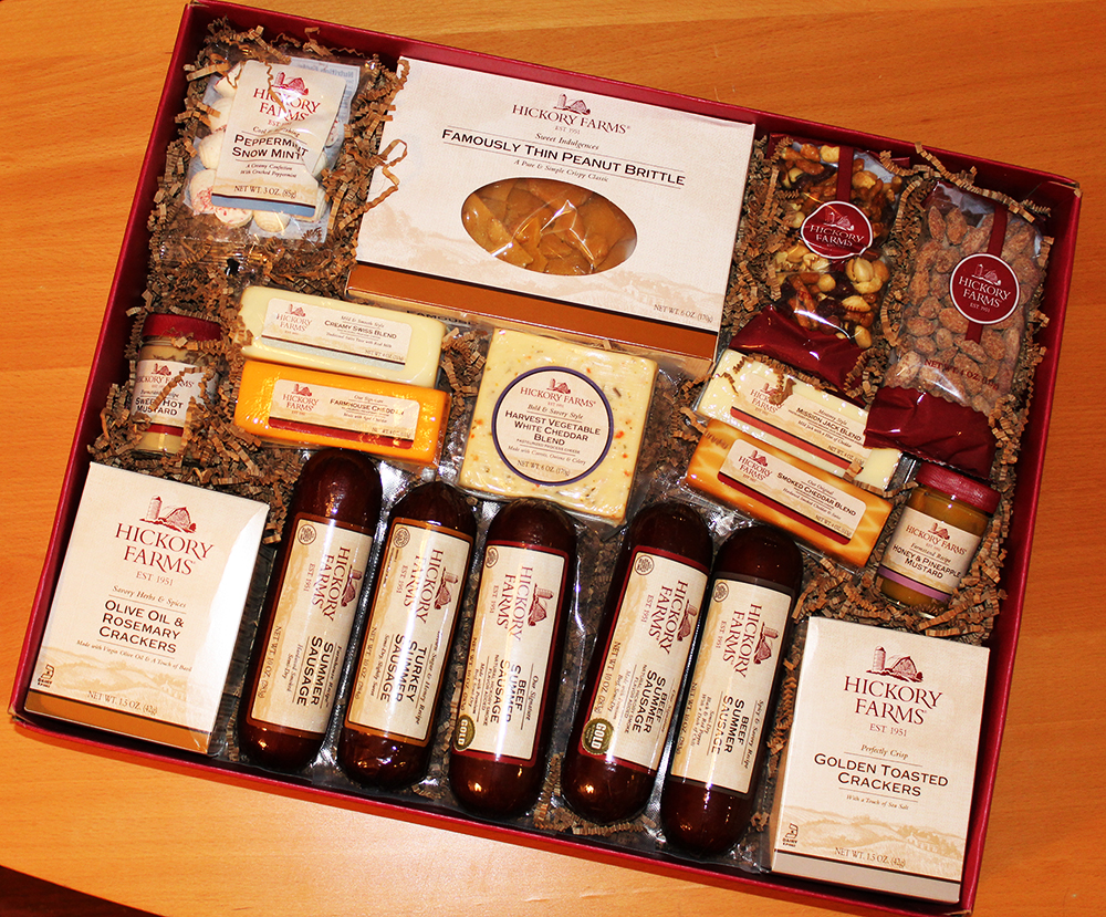 HIckory Farms gift boxes make party planning easy.