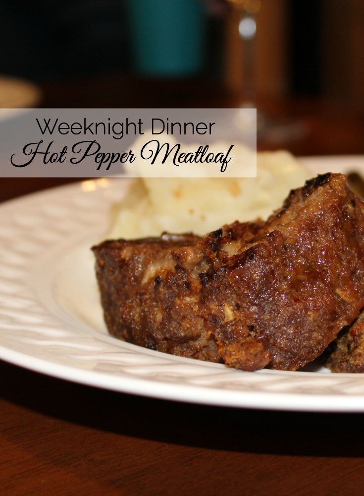 Weeknight Dinner Recipe: Add some spice to your midweek meal when you add just a touch of Hot Pepper Bacon Jam into this meatloaf recipe. Easy to assemble the bacon and hot pepper shines through and compliments the busiest of weeknights.