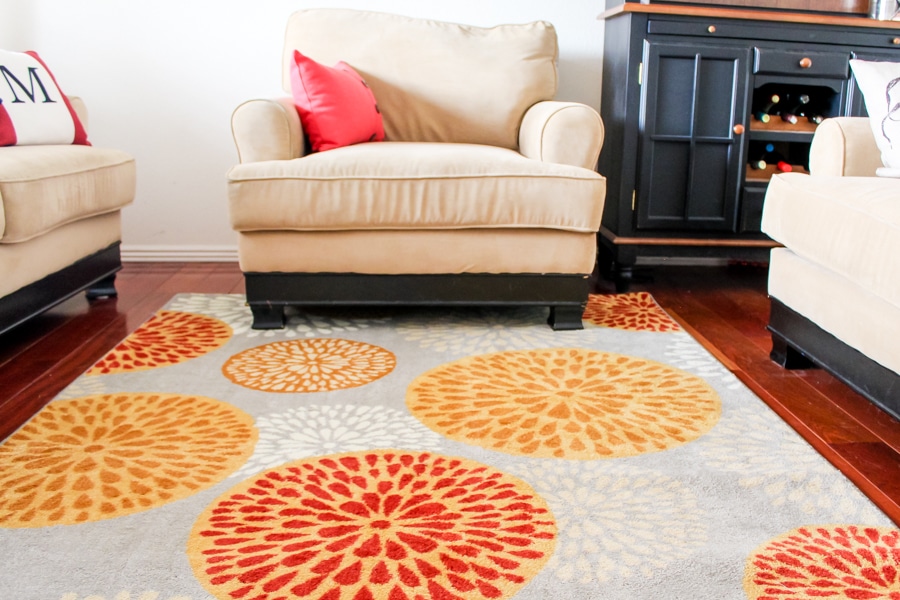 Living room makeover: Area rugs from Mohawk Homes
