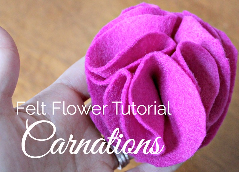 Felt Carnation tutorial