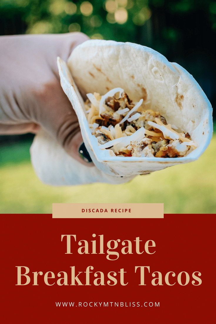 Tailgate Breakfast Tacos Cooked on a Discada