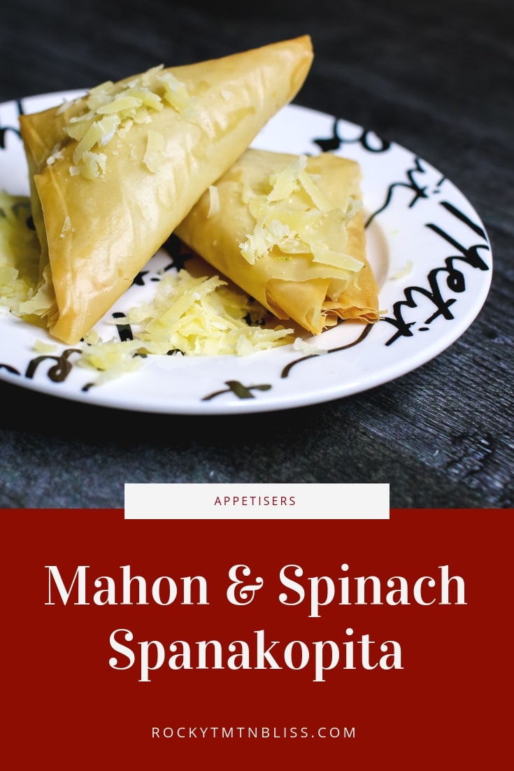 Mahon Mencora and Spinach Spanakopita