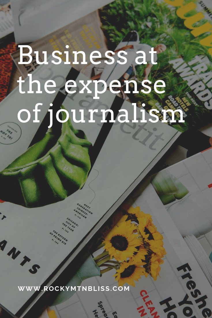 Business at the Expense of Journalism