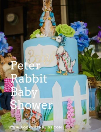 Peter Rabbit Baby Shower Decor